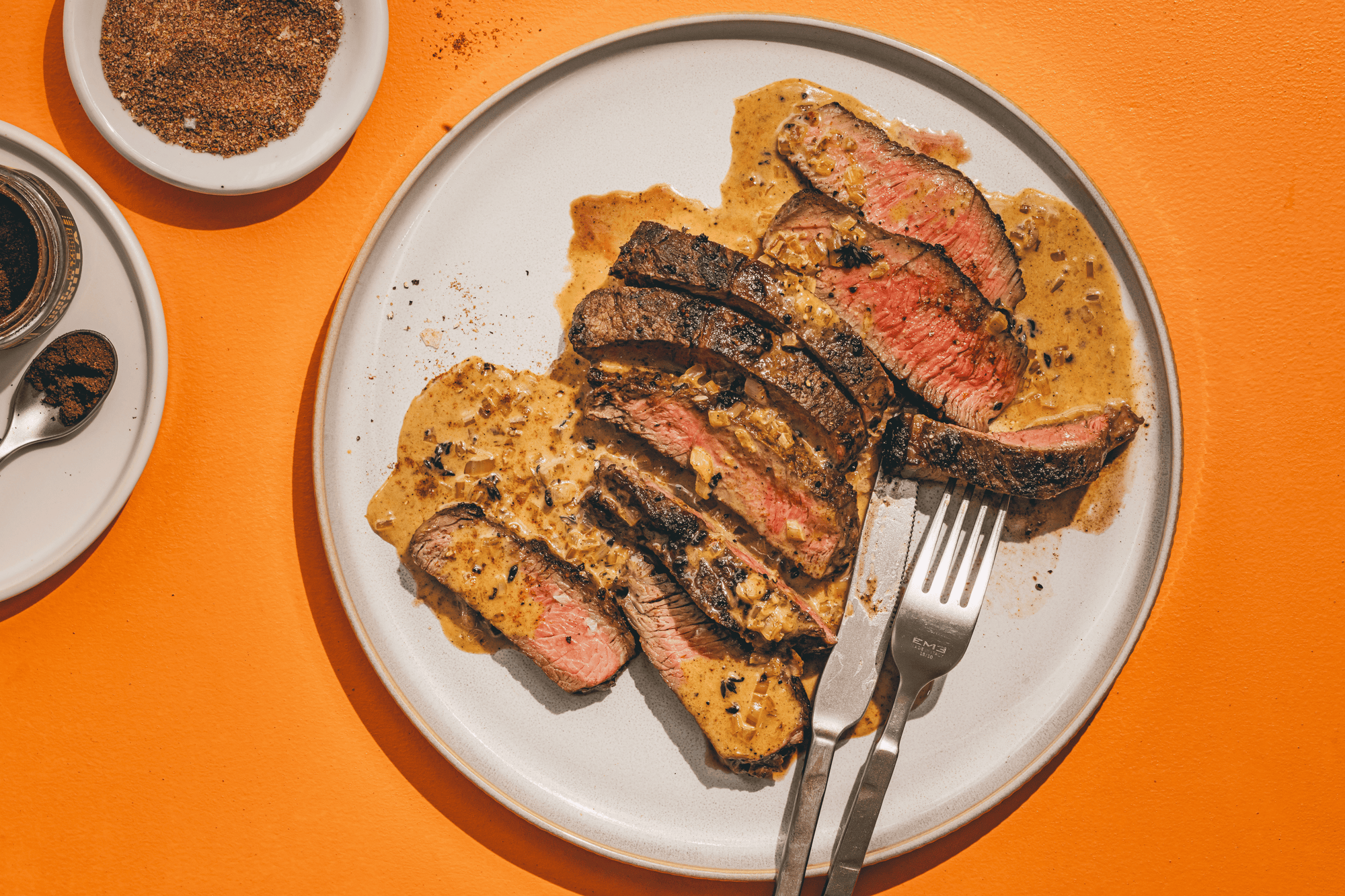 Creamy Pepper Steak with Vanilla Rub