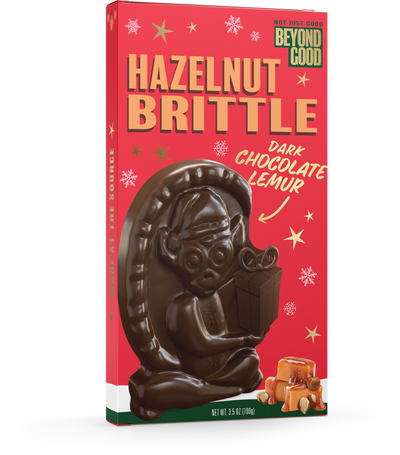 Hazelnut Brittle 60% Dark Chocolate Lemur