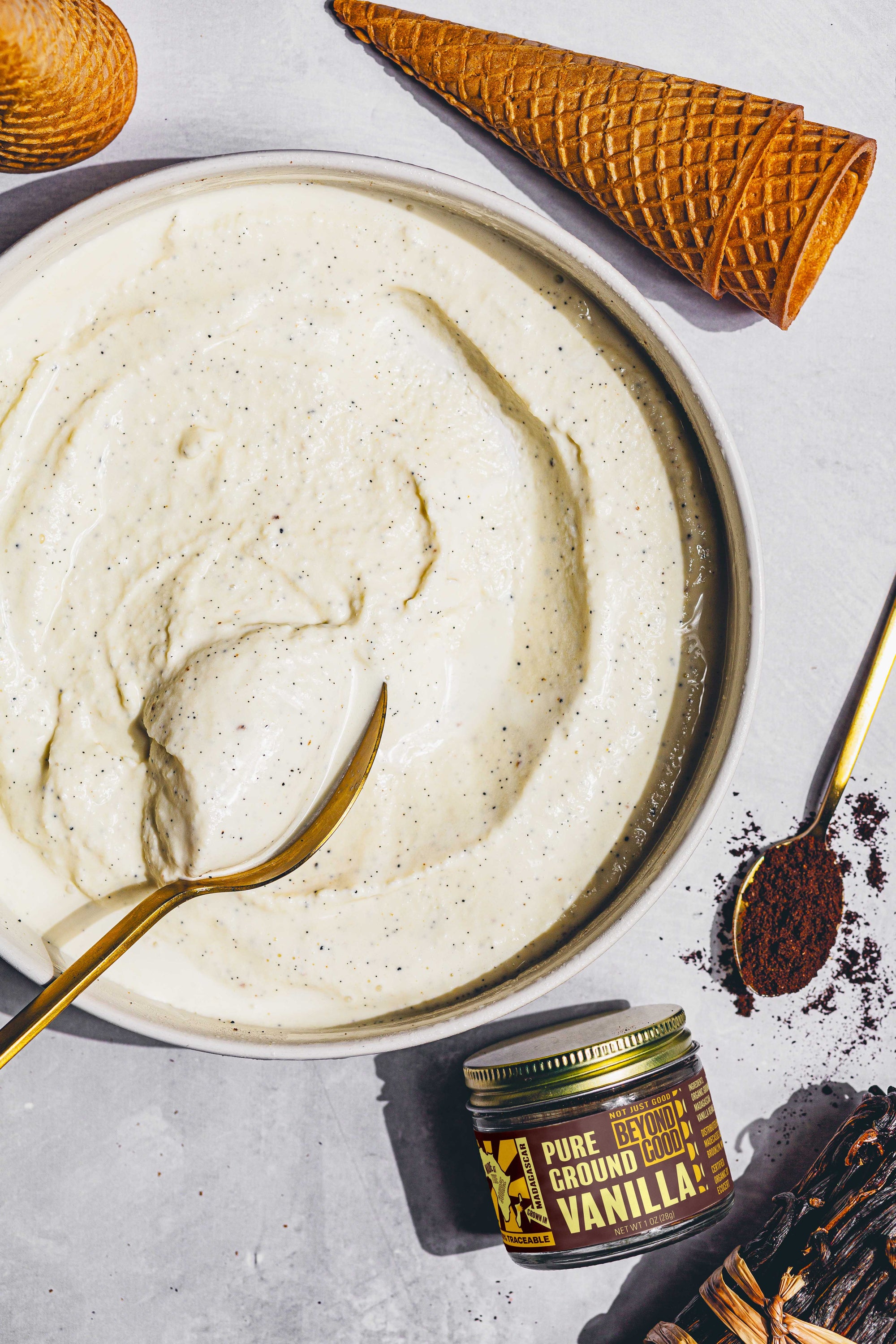 Almost Instant 3 Ingredient Vanilla Ice Cream