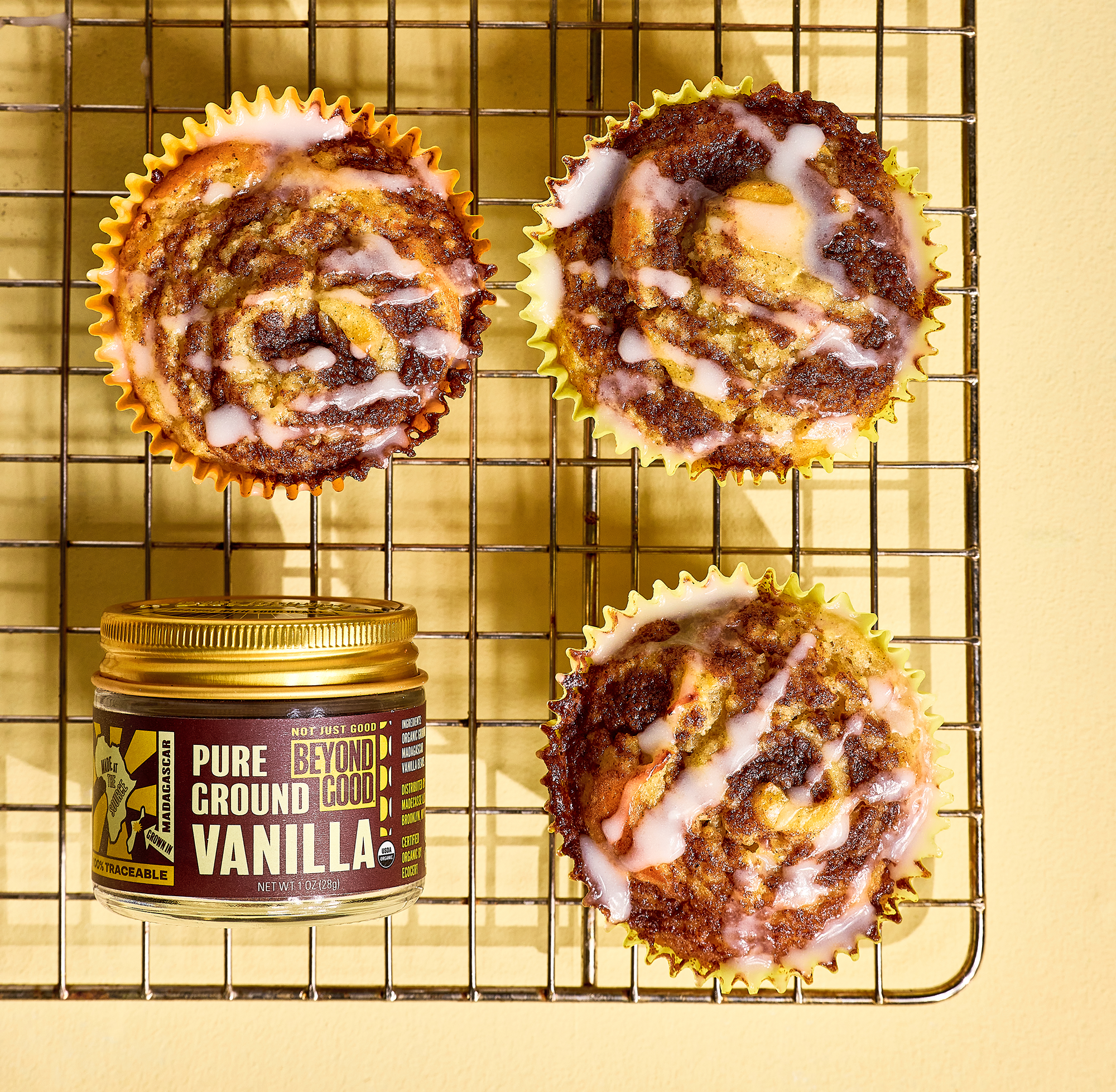 High-Protein Vanilla Cinnamon Roll Muffins