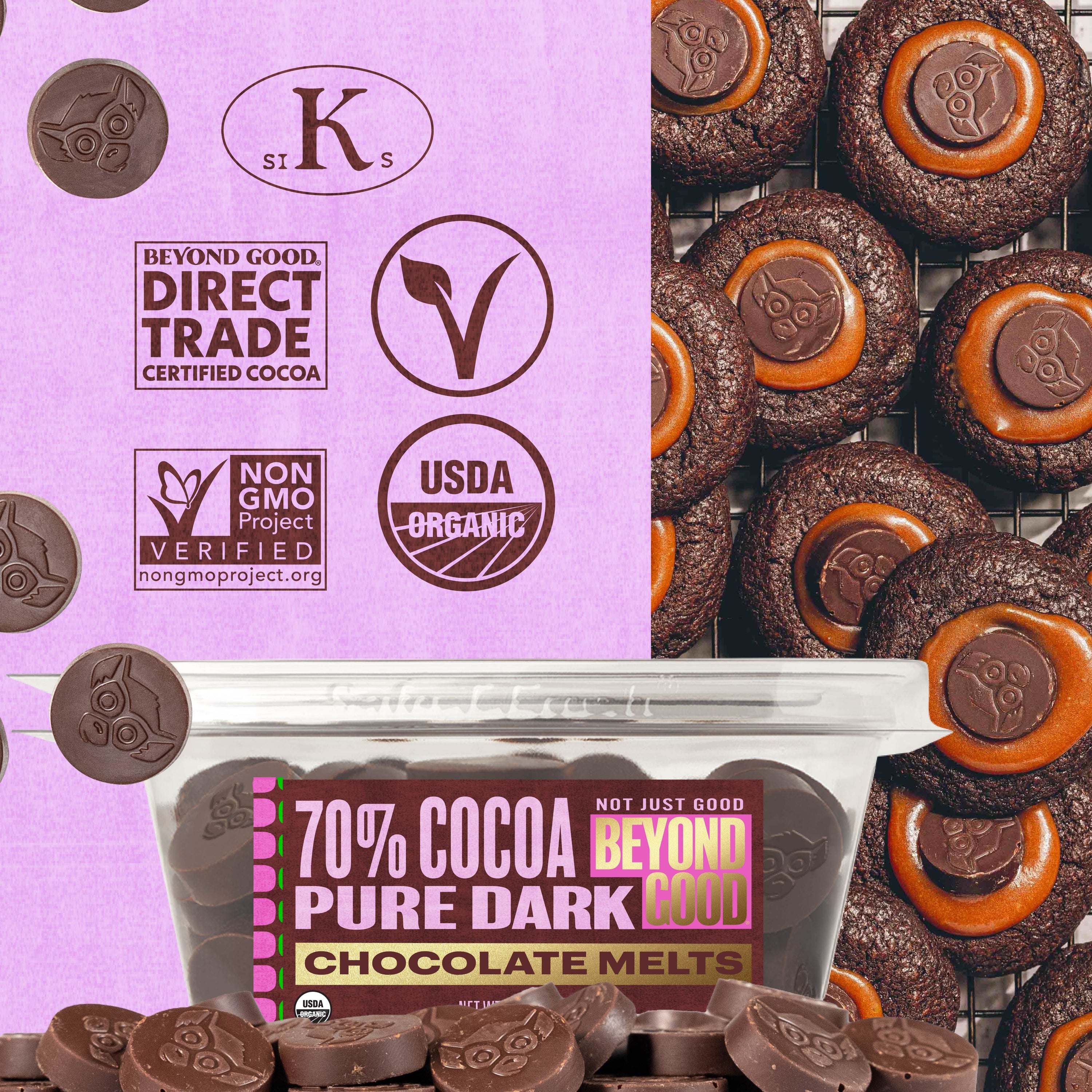 Pure Dark 70% Chocolate Melts