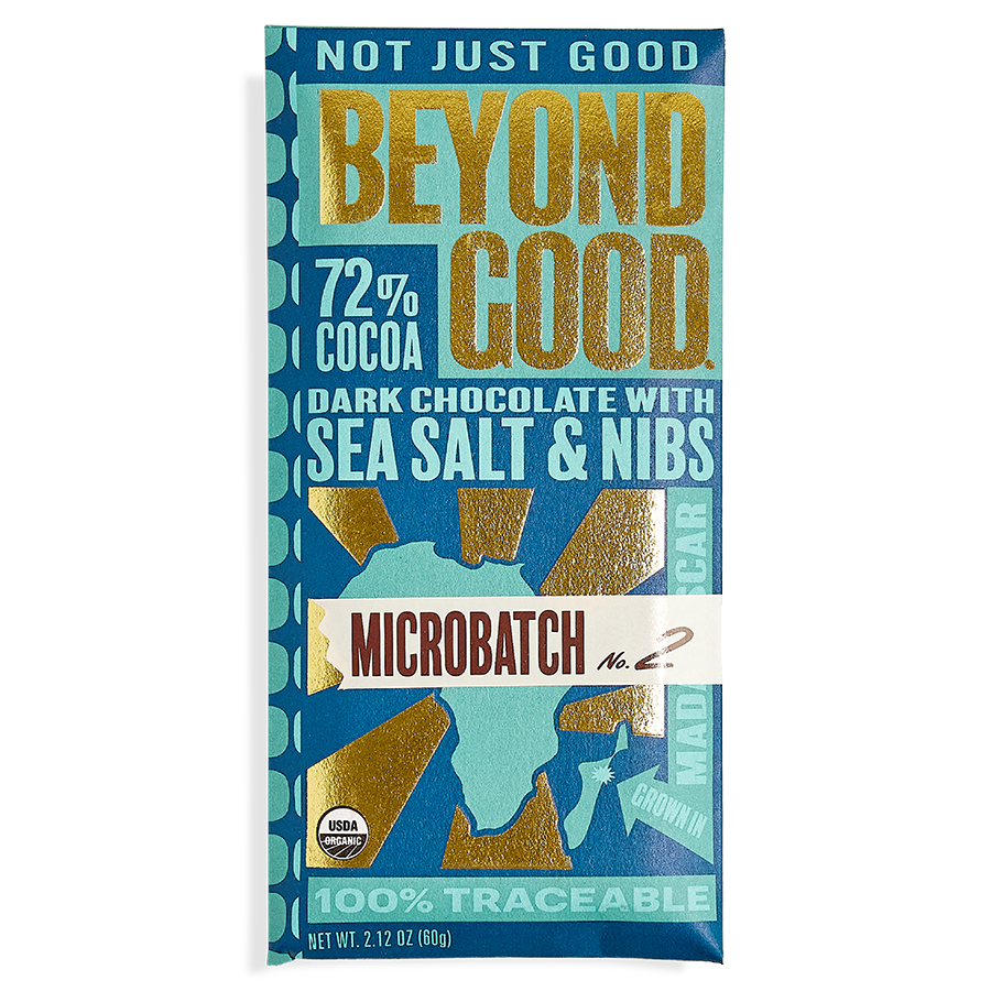 [Microbatch] 72% Cocoa Dark Chocolate with Sea Salt & Nibs