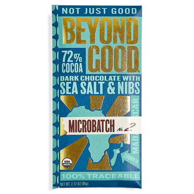 [Microbatch] 72% Cocoa Dark Chocolate with Sea Salt & Nibs