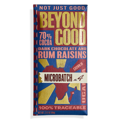 [Microbatch] 70% Cocoa Dark Chocolate and Rum Raisins