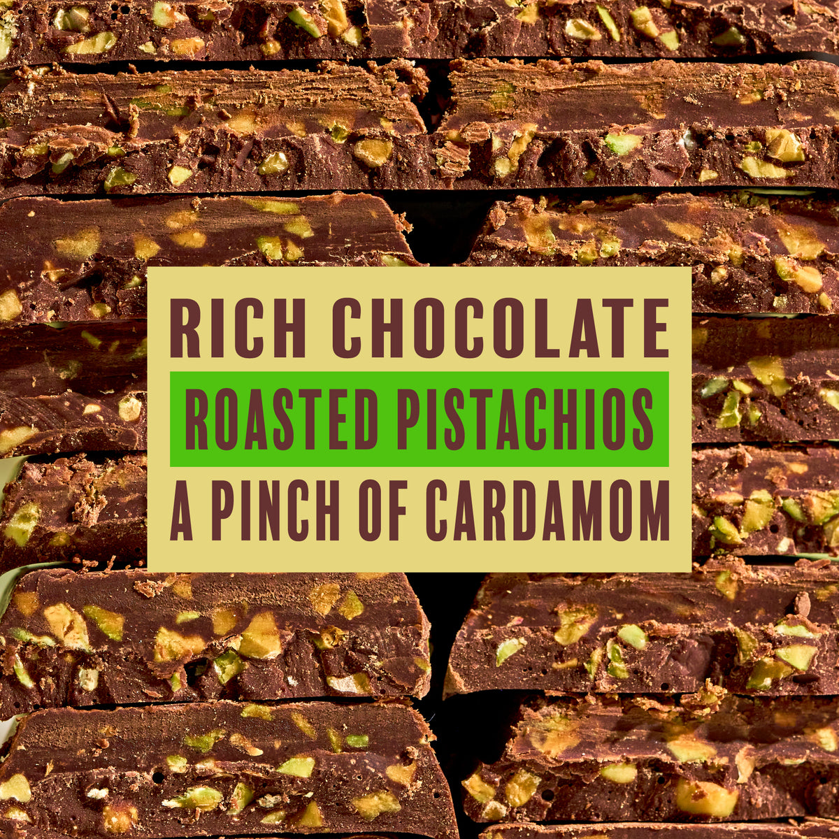 70% Cocoa Dark Chocolate Pistachio Crunch