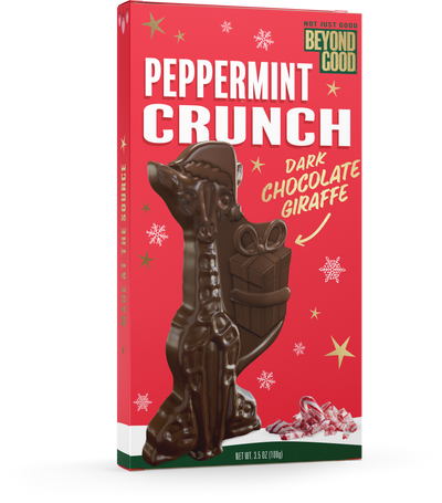Peppermint Crunch 60% Dark Chocolate Giraffe