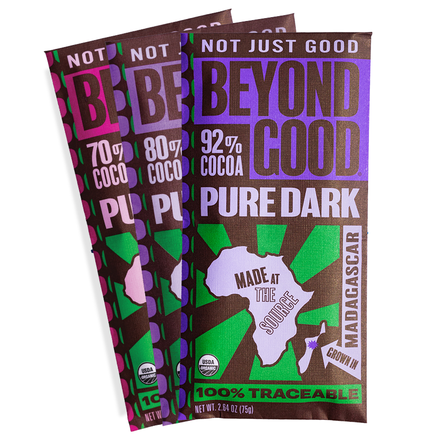 Pure Dark Chocolate Bar Collection