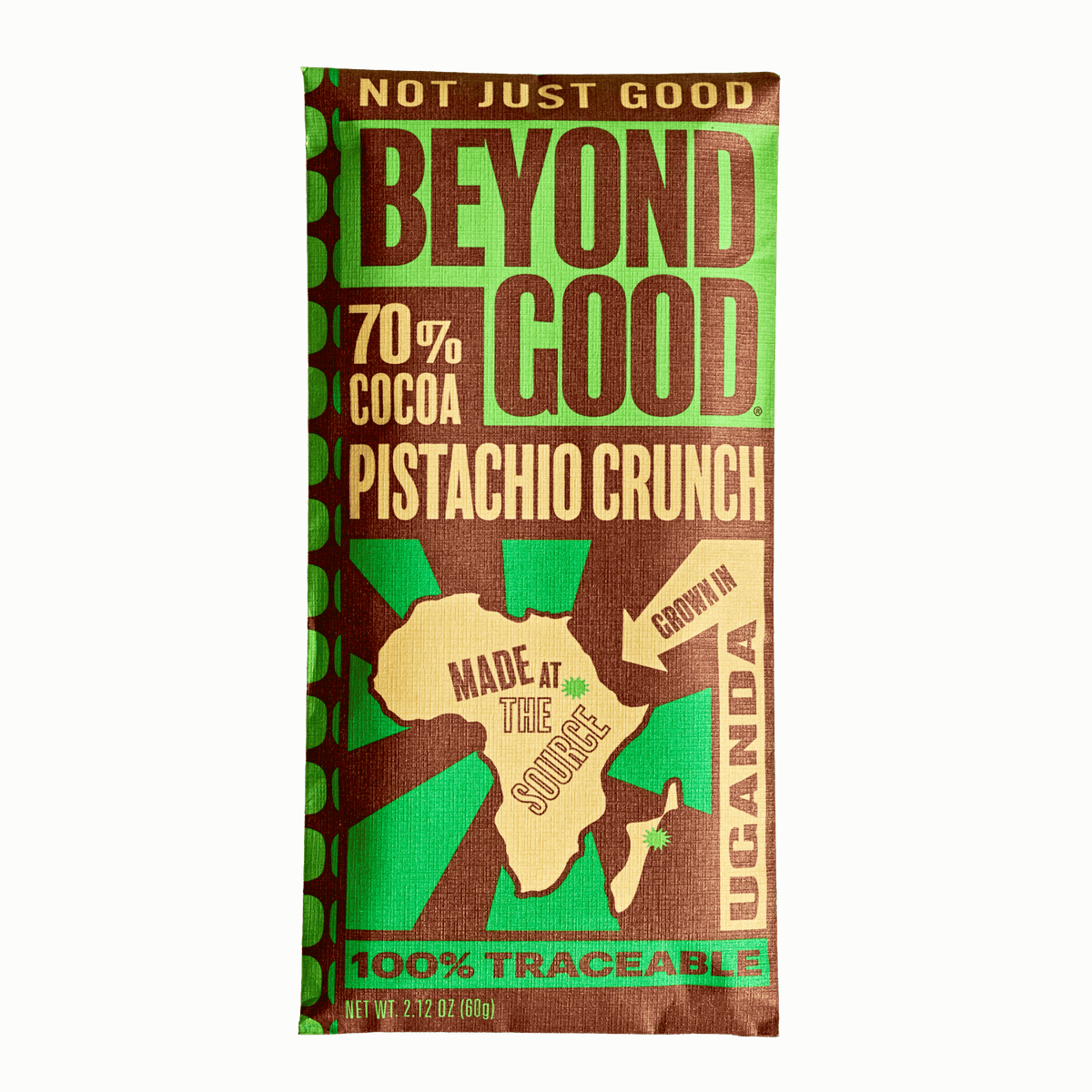 70% Cocoa Dark Chocolate Pistachio Crunch